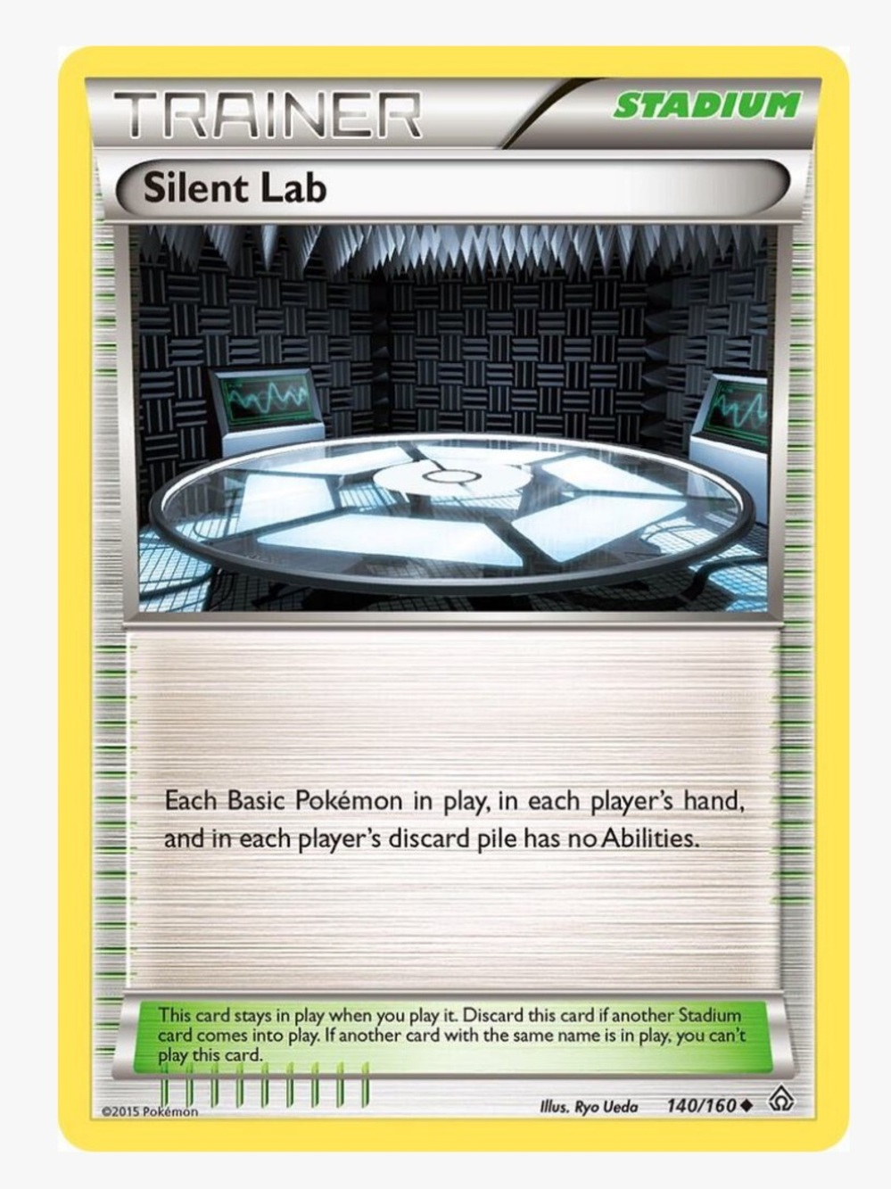 Silent Lab XY Primal Clash Pokemon Trading Card